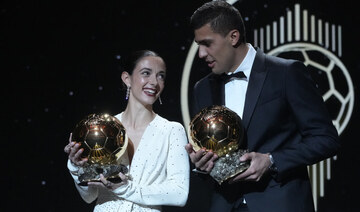 Spaniards Rodri and Bonmatí win Ballon d’Or award for best men’s and women’s players in world soccer