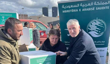 Food baskets distributed to families in Kosovo
