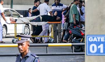 An injured Iranian sailor rescued from frigate IRIS Dena receives treatment at the Karapitiya Hospital in Galle on March 5, 2026