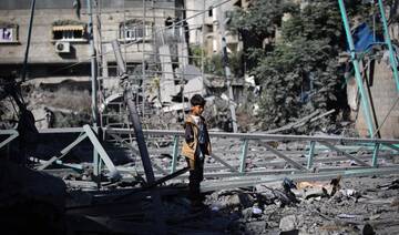 Israeli strike kills Gaza boy and five police officers, police say