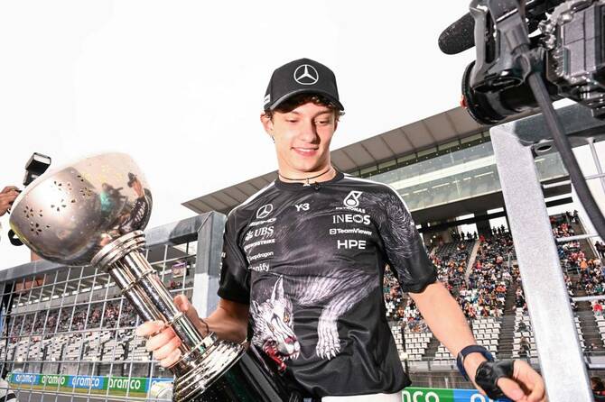 19-year-old Kimi Antonelli of Mercedes wins Japanese GP for second straight victory