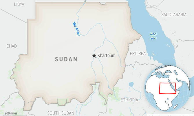 Sudanese military downs drone launched by paramilitary forces at the main airport, officials say