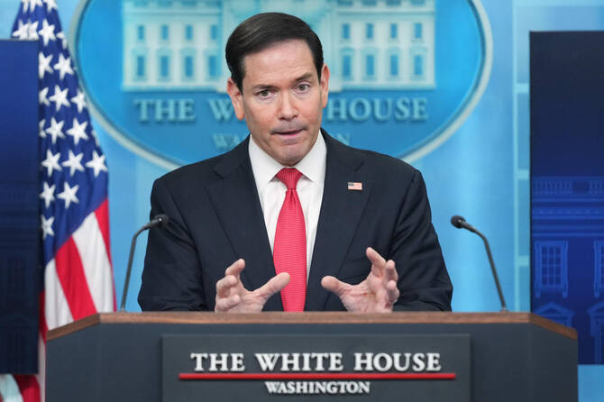 Ten civilian sailors have died in Strait of Hormuz, Rubio says