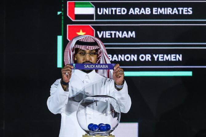 Saudi Arabia draw all-Arab group as Qatar meet Japan at Asian Cup 2027
